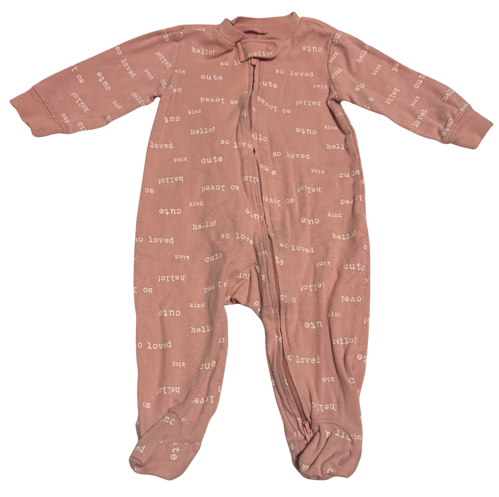 Girls 6 Month Footed Pajamas - Zippered
