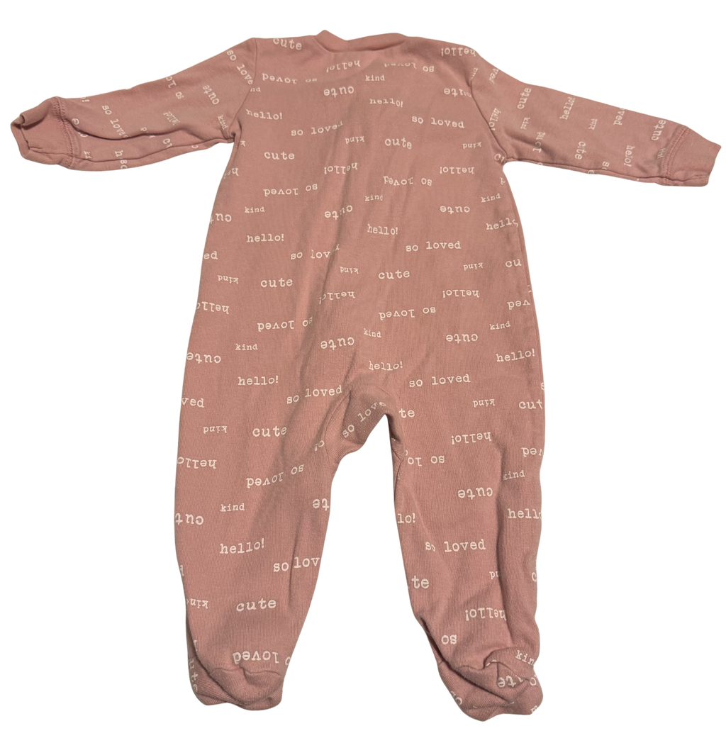 Girls 6 Month Footed Pajamas - Zippered