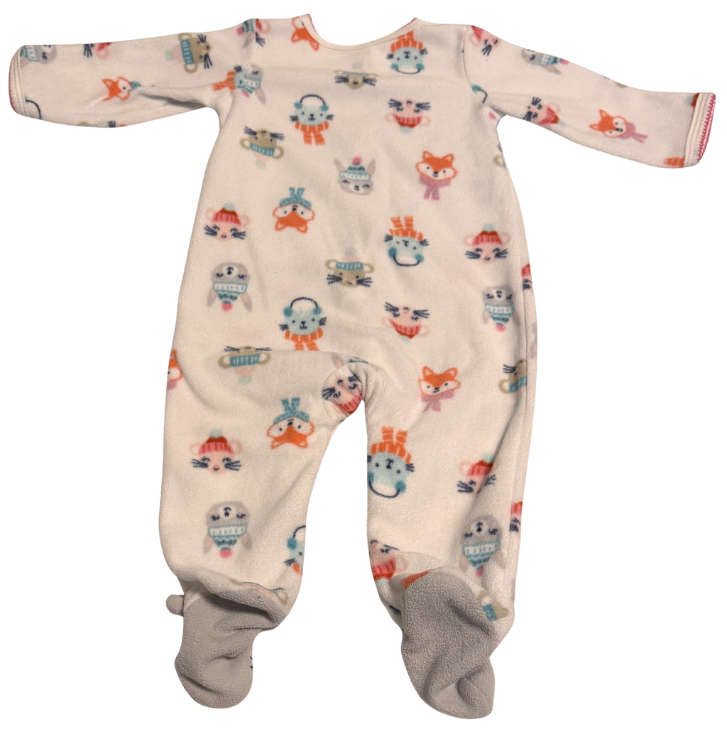 Girls 6 Month Long Sleeve Footed Pajamas