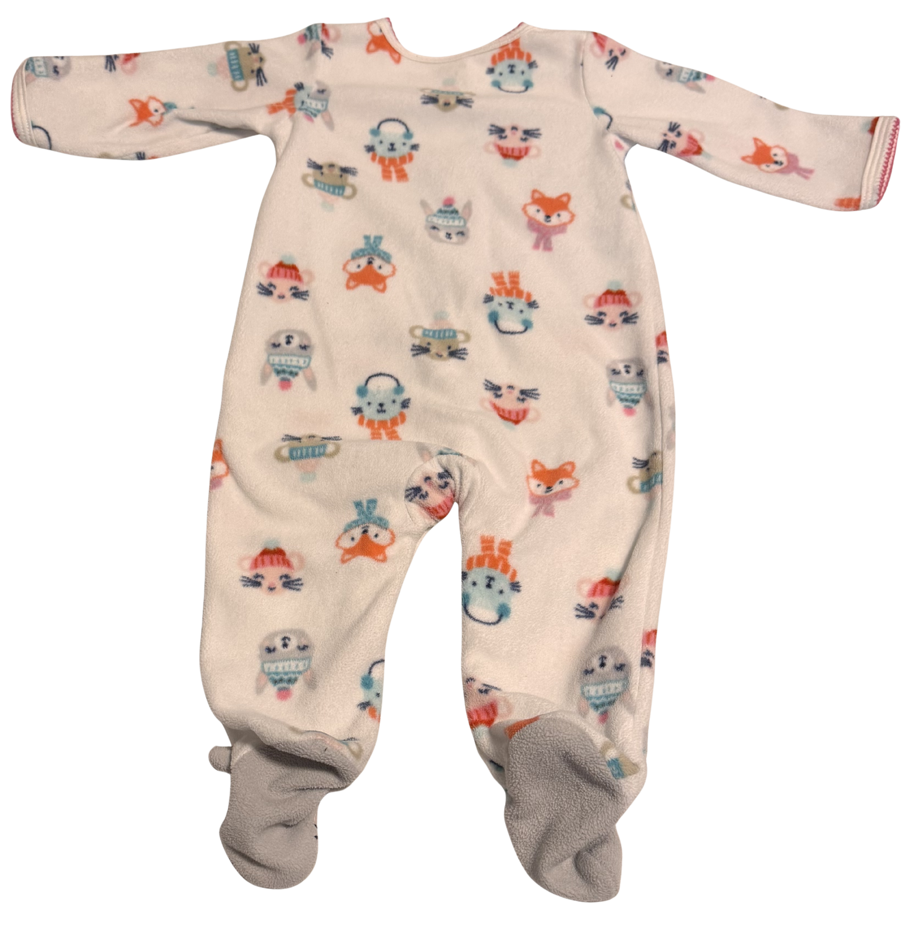 Girls 6 Month Long Sleeve Footed Pajamas
