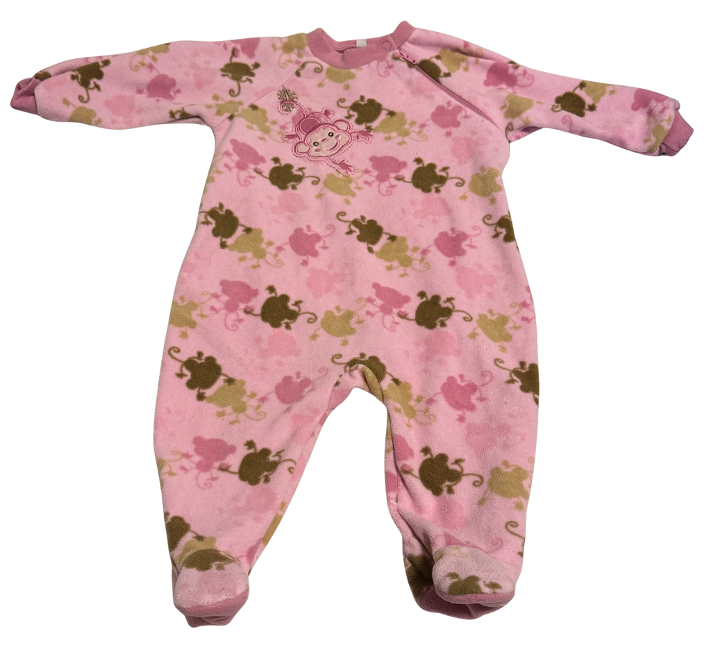 Girls 6 Month Long Sleeve Footed Pajamas