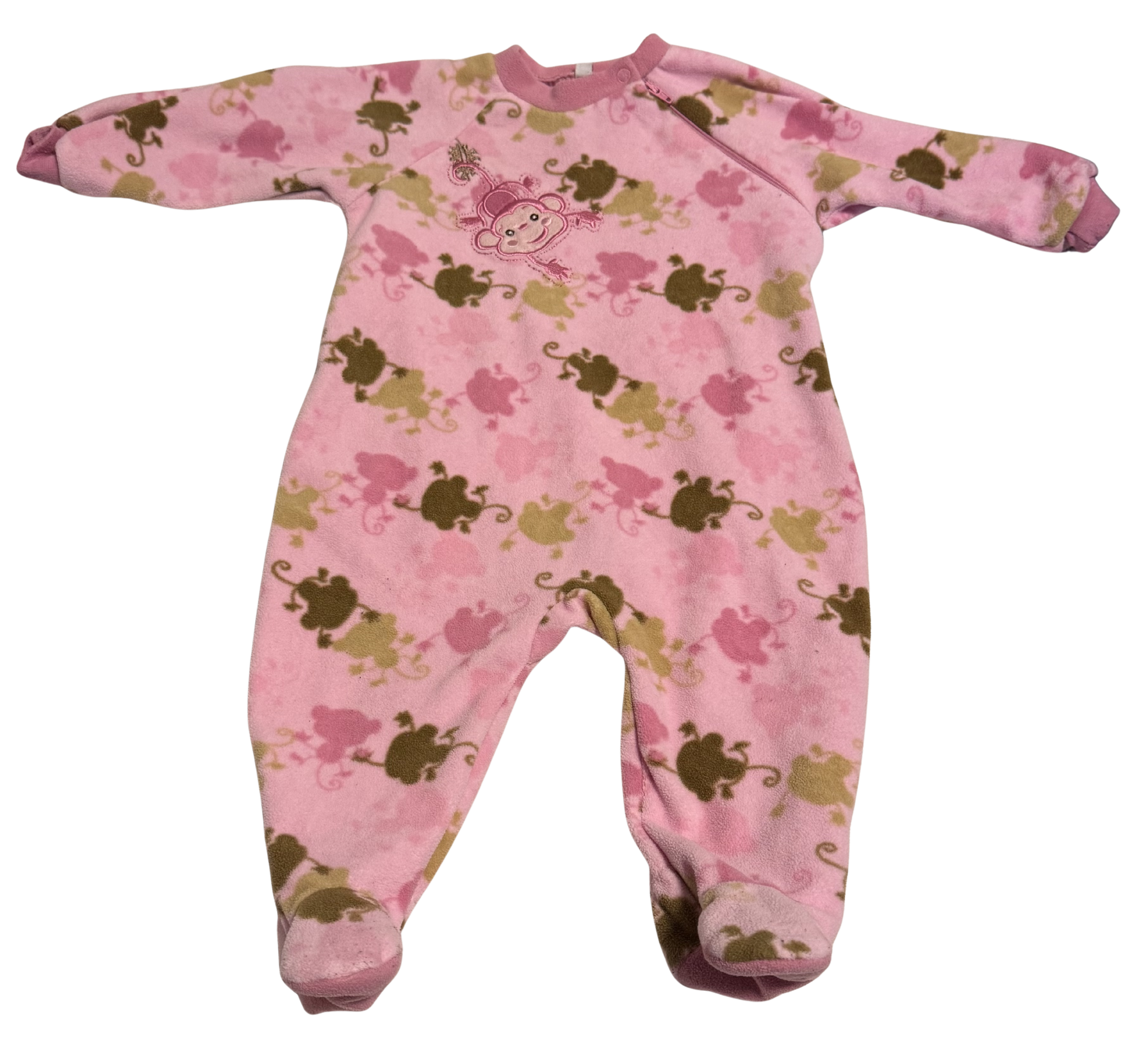 Girls 6 Month Long Sleeve Footed Pajamas