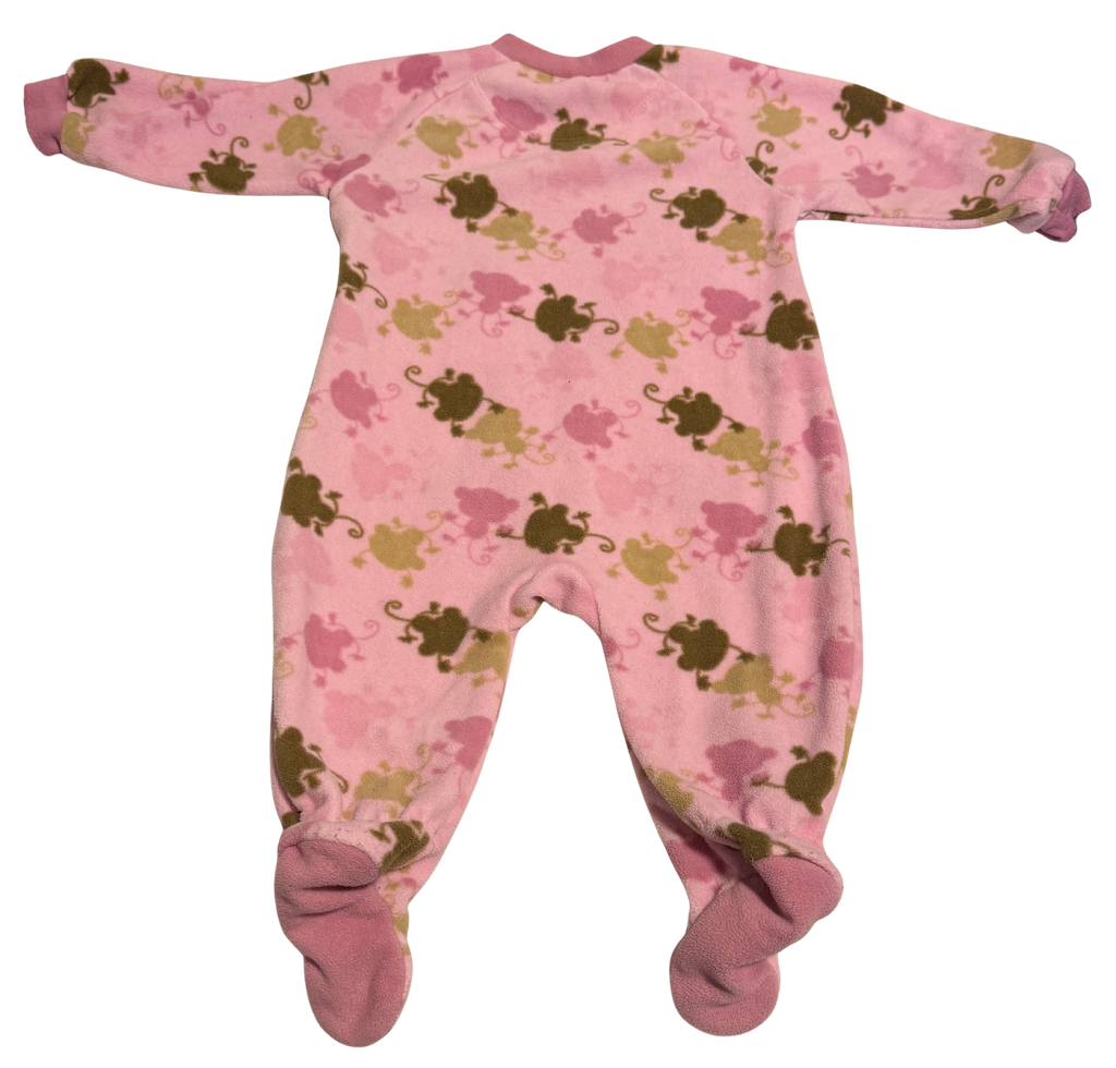 Girls 6 Month Long Sleeve Footed Pajamas