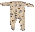 Girls 6 Month Long Sleeve Footed Pajamas -  Zippered