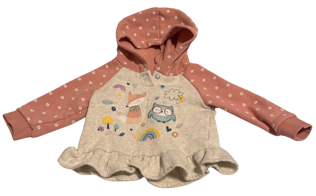 Girls 9 Month Long Sleeve Sweater with Hood