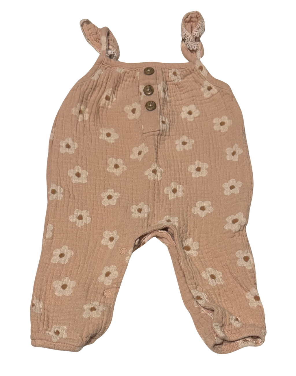 Girls 0-3 Month Short Sleeve Romper