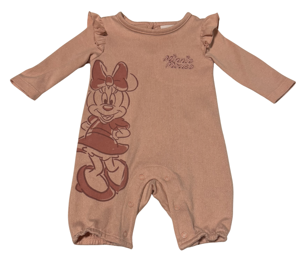 Girls 0-3 Month Long Sleeve Romper