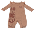 Girls 0-3 Month Long Sleeve Romper