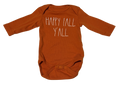Girls 0-3 Month Long Sleeve Fall Onesie