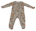 Girls 0-3 Month Footed Pajamas with Zipper