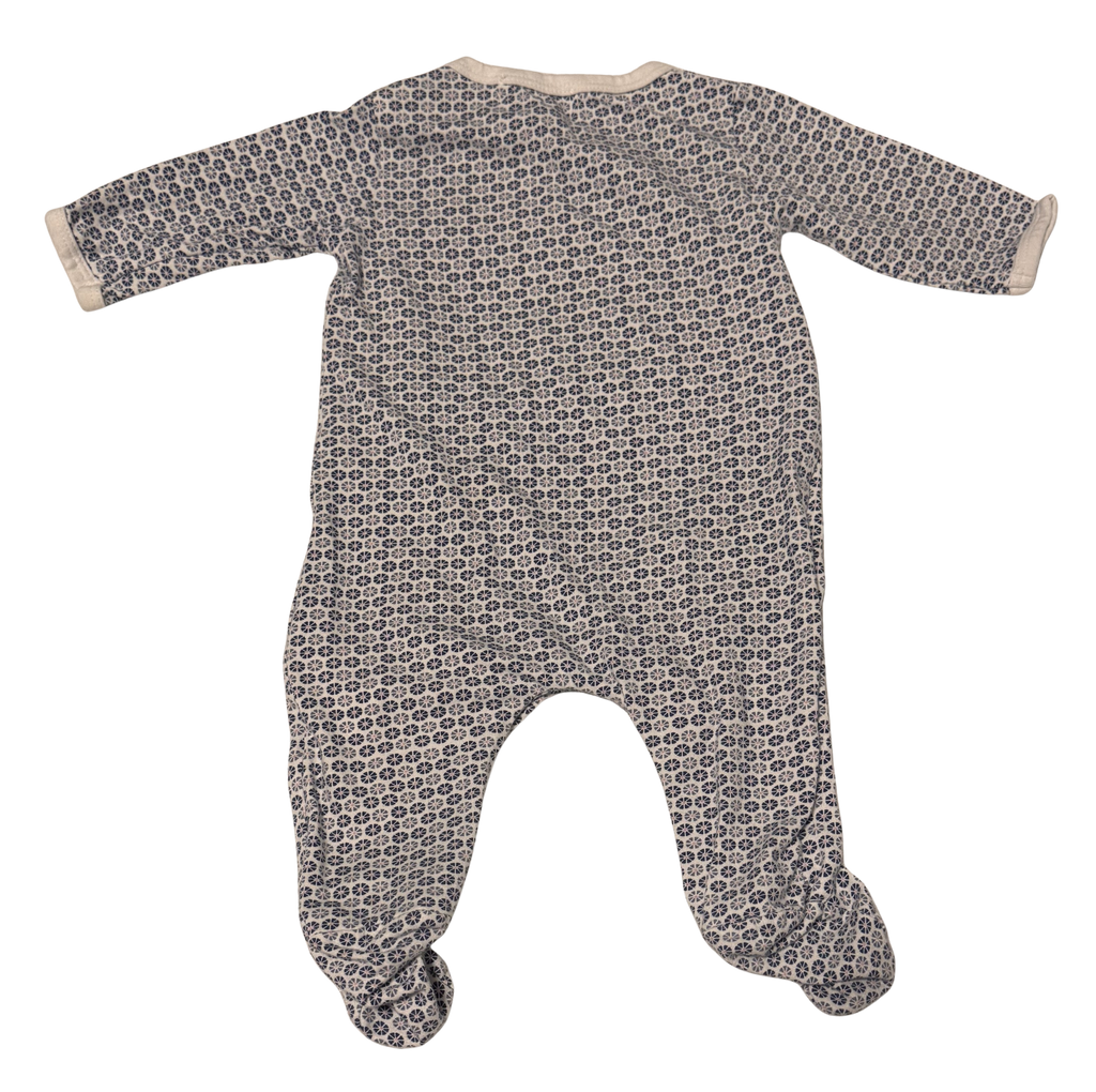 Girls 0-3 Month Footed Pajamas