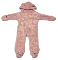 Girls 0-3 Month Outdoor Style Footed Pajamas