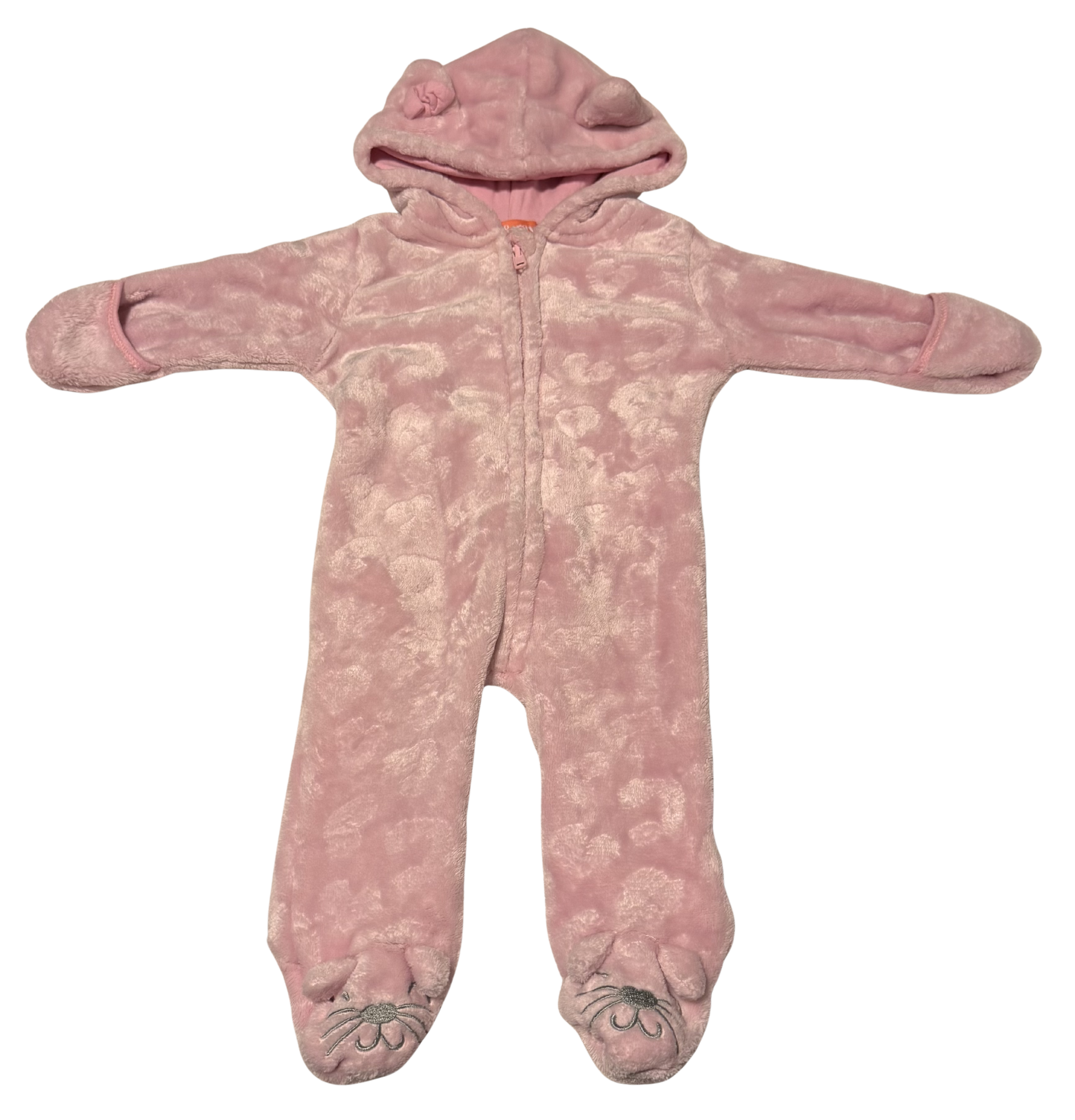 Girls 0-3 Month Outdoor Style Footed Pajamas