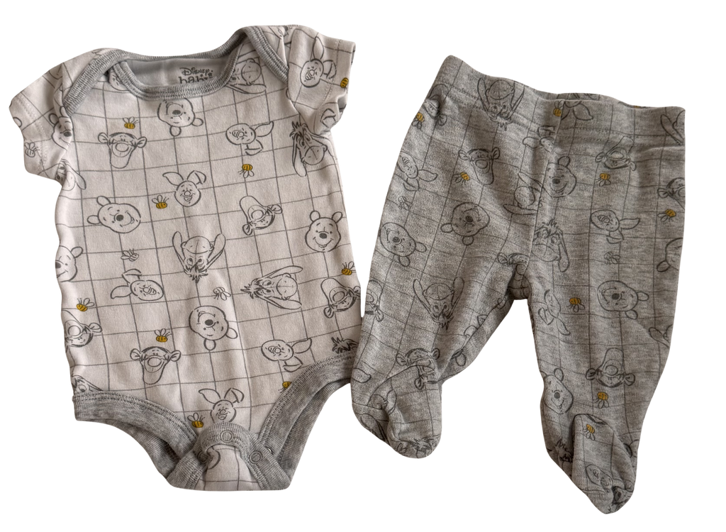 Boys Newborn Winnie the Pooh 2-Piece Onesie and Pants