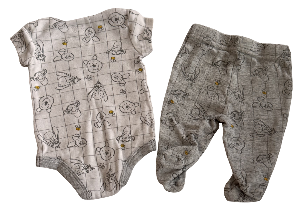 Boys Newborn Winnie the Pooh 2-Piece Onesie and Pants