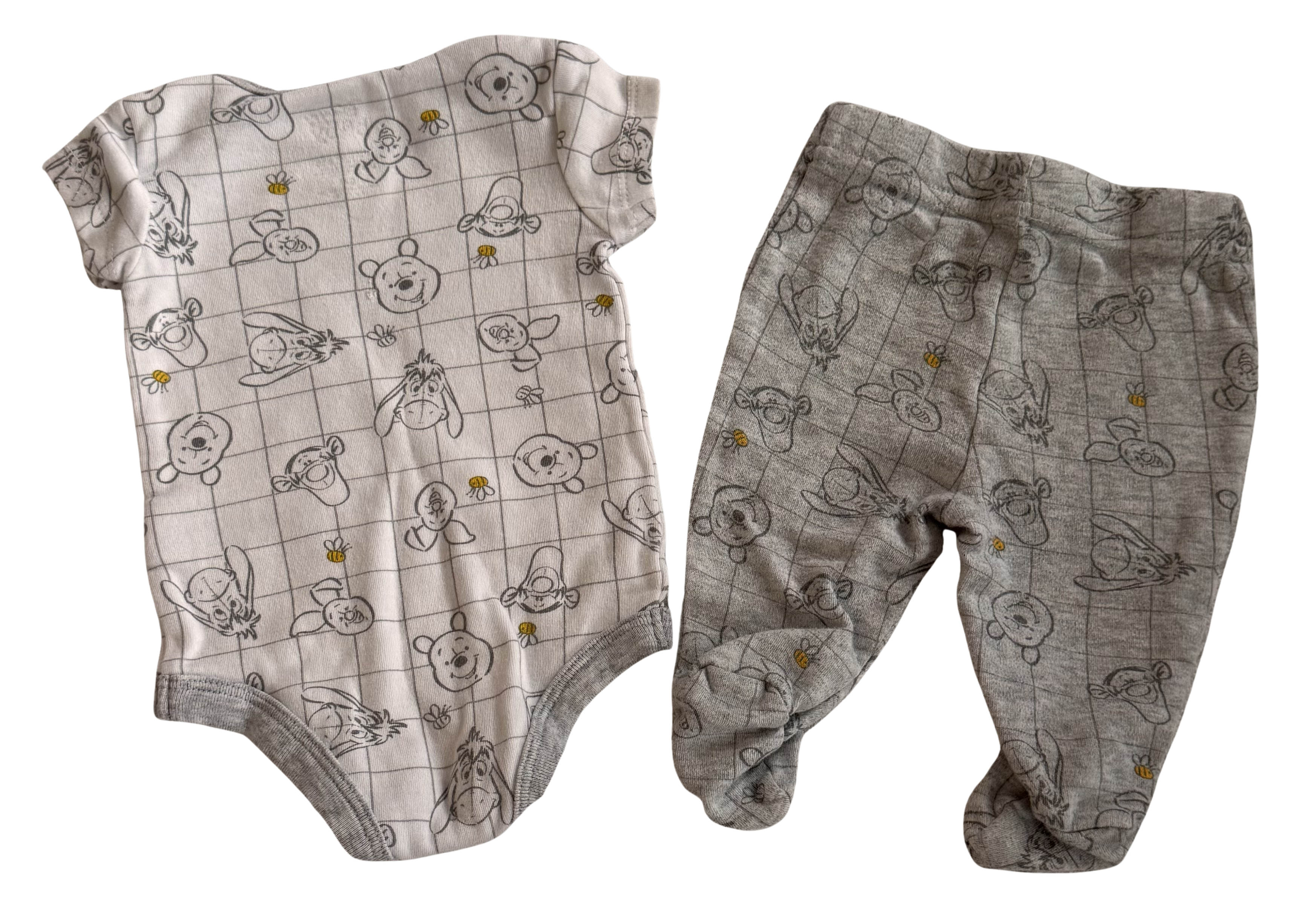 Boys Newborn Winnie the Pooh 2-Piece Onesie and Pants