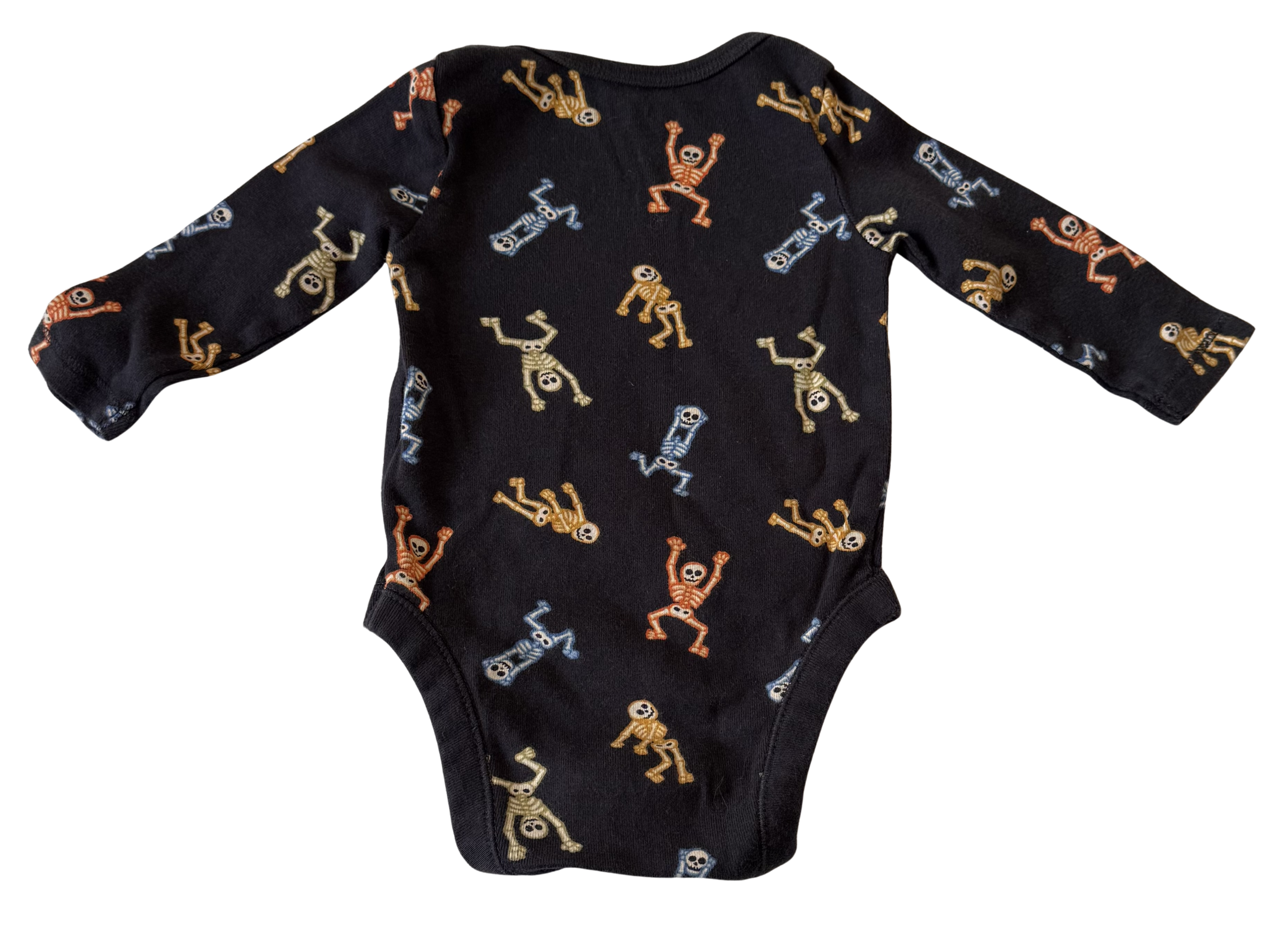 Boys 0-3 Month Long Sleeve Halloween Onesie