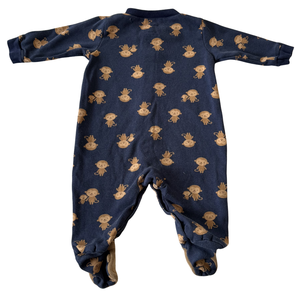 Boys 0-3 Month Footed Pajamas