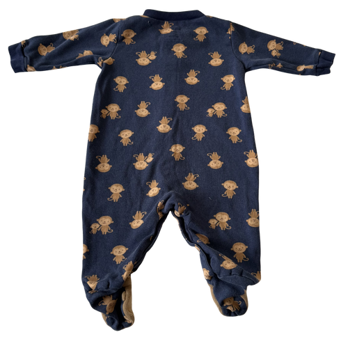 Boys 0-3 Month Footed Pajamas