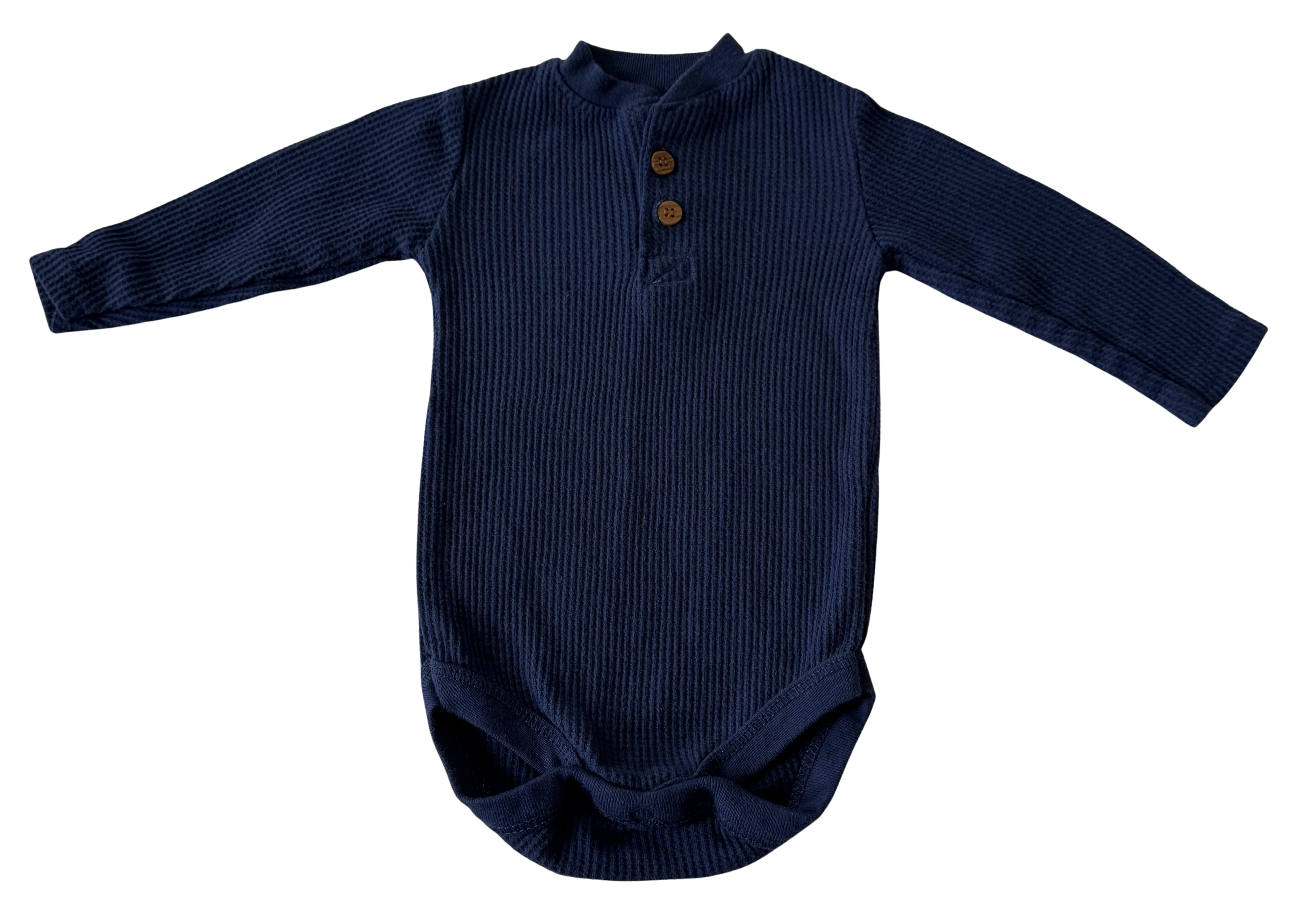 Boys 0-3 Month Long Sleeve Onesie