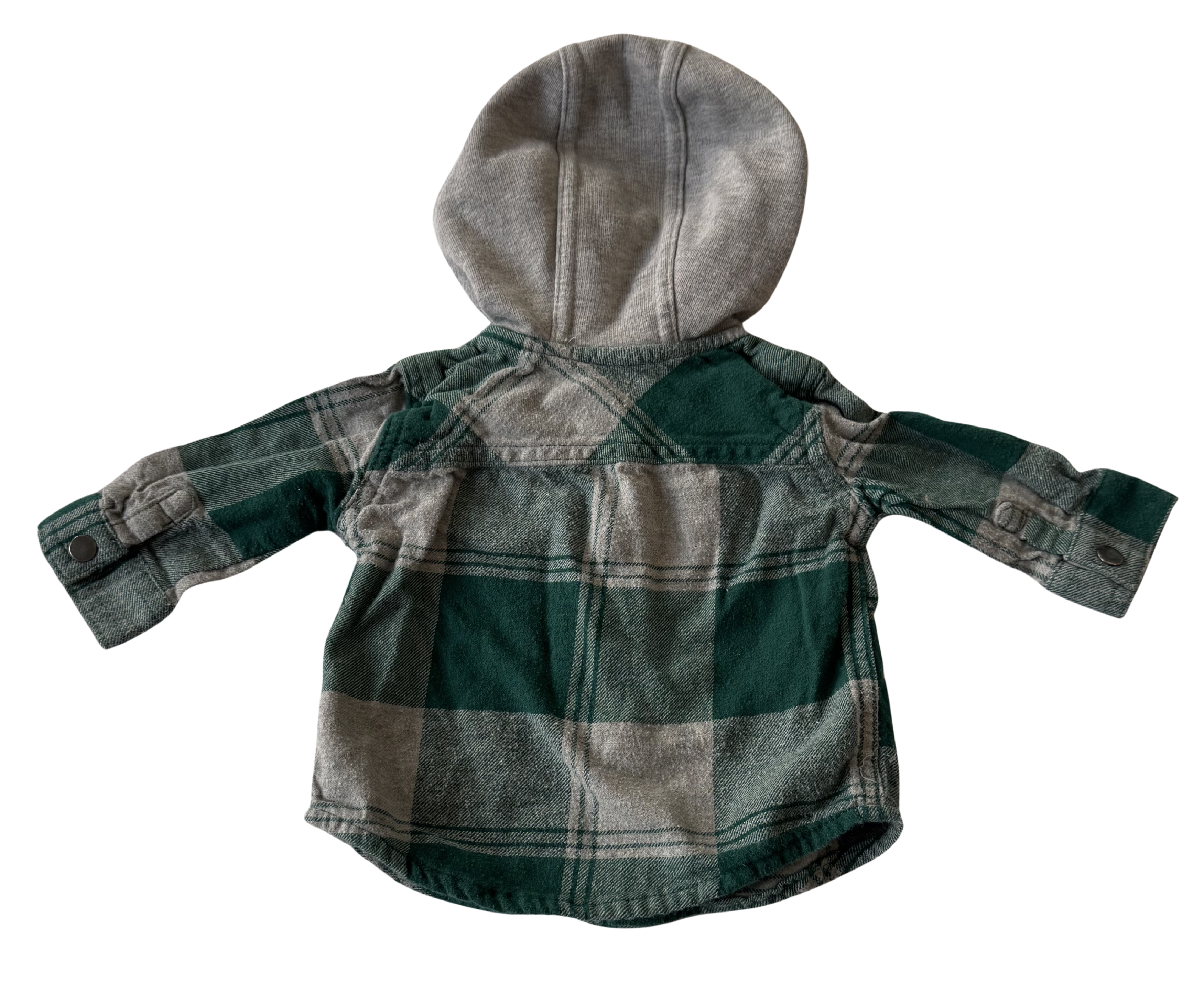 Boys 0-3 Month Button Up Sweater with Hood
