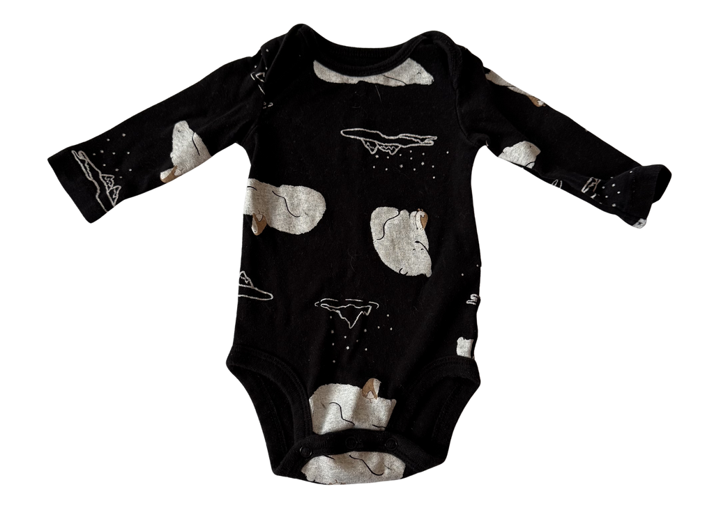 Boys 3 Month Long Sleeve Onesie