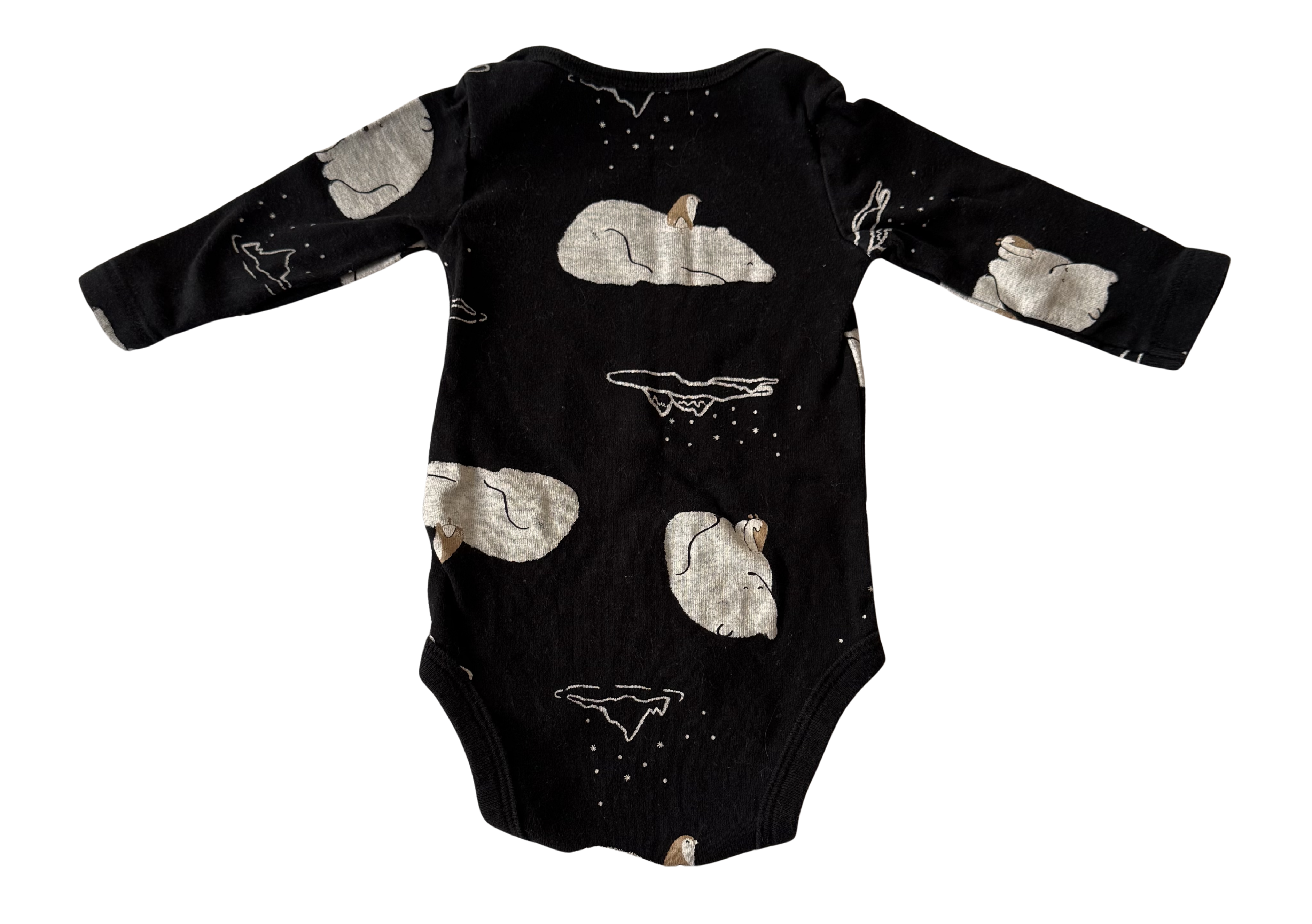 Boys 3 Month Long Sleeve Onesie
