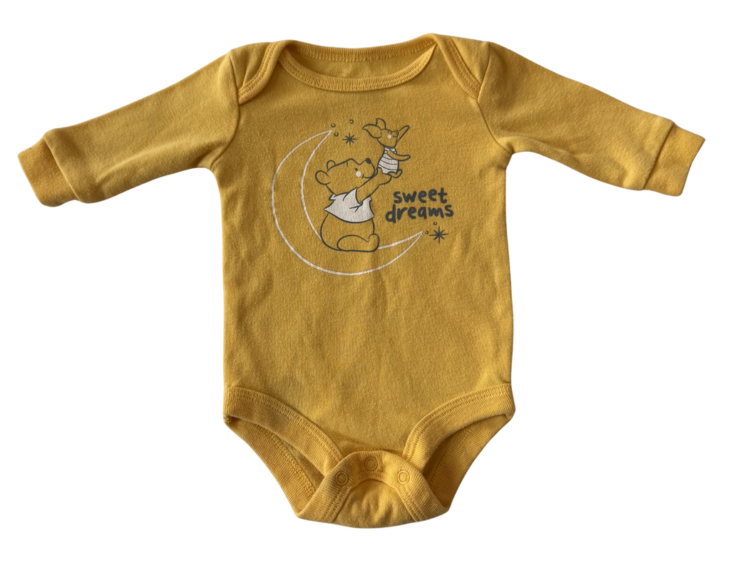 Boys 3 Month Long Sleeve Winnie the Pooh Onesie
