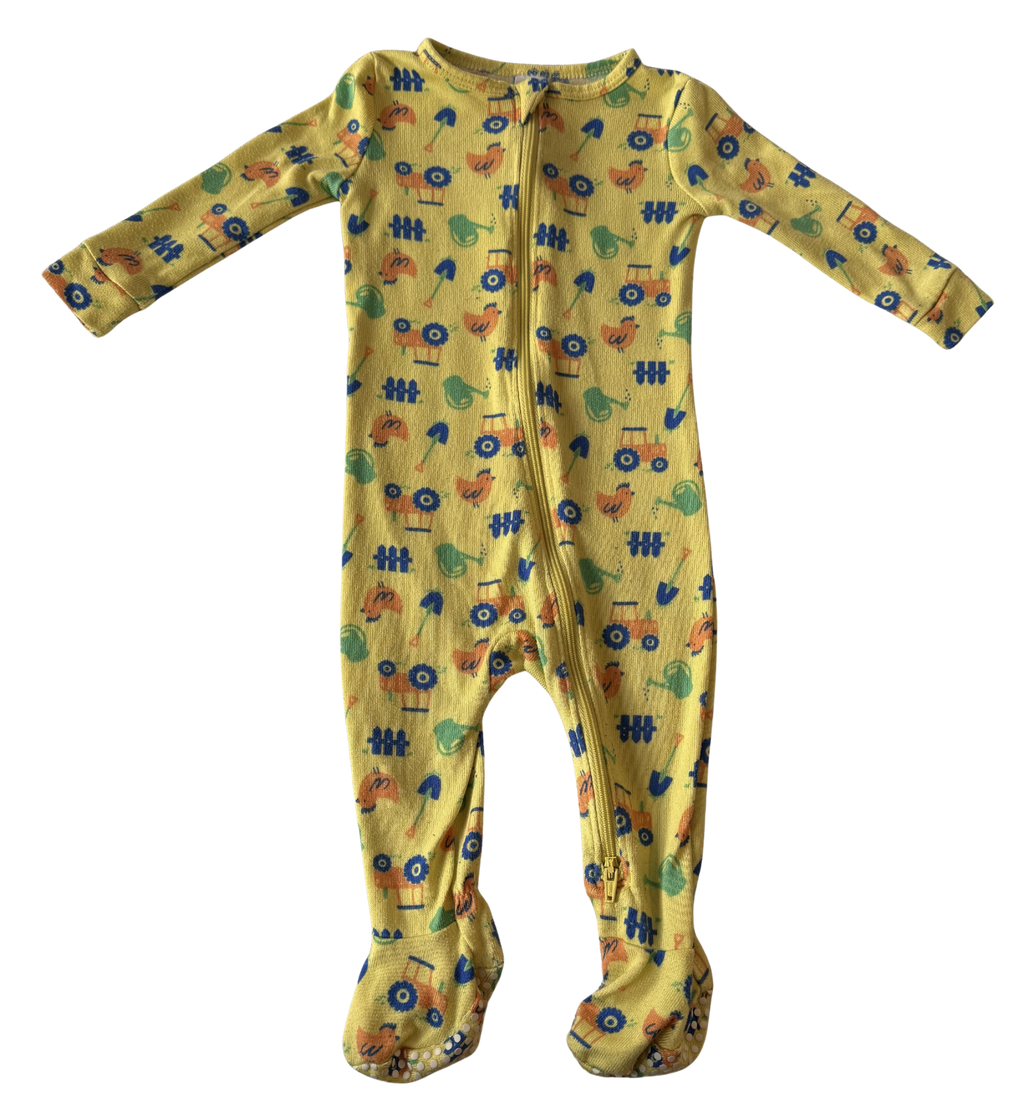 Boys 3-6 Month Footed Pajamas with Zipper