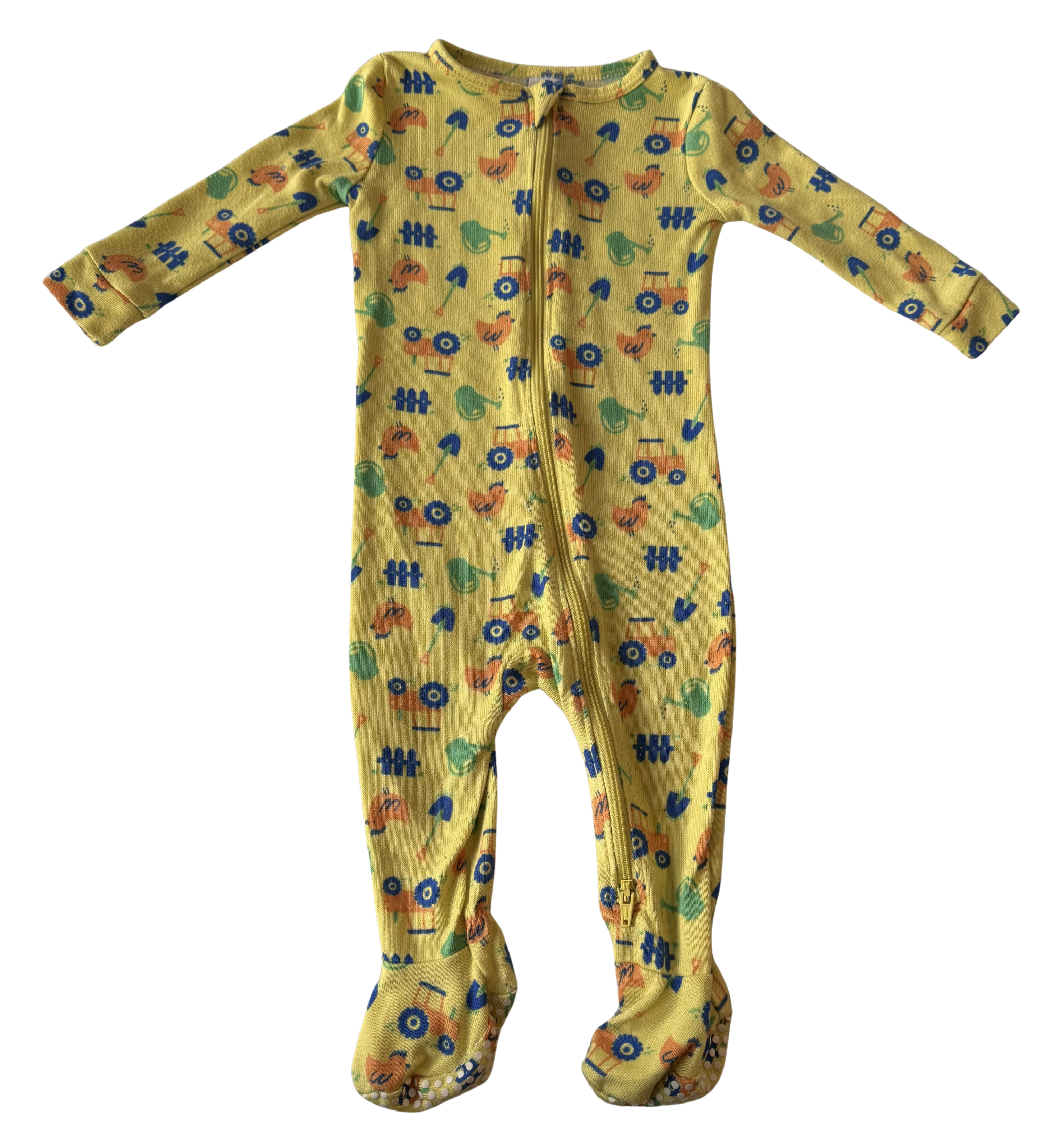 Boys 3-6 Month Footed Pajamas with Zipper