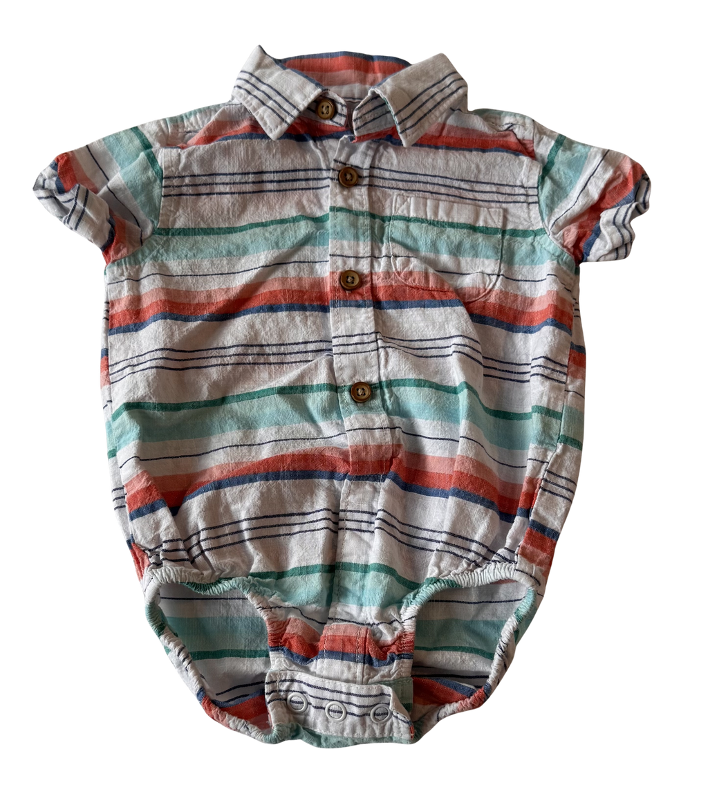 Boys 3-6 Month Short Sleeve Onesie