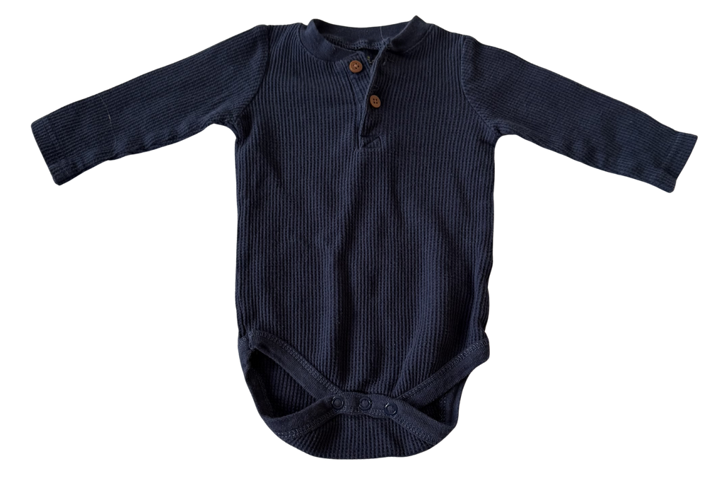 Boys 3-6 Month Long Sleeve Onesie