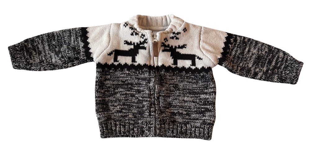 Boys 6 Month Knit Sweater with Zipper