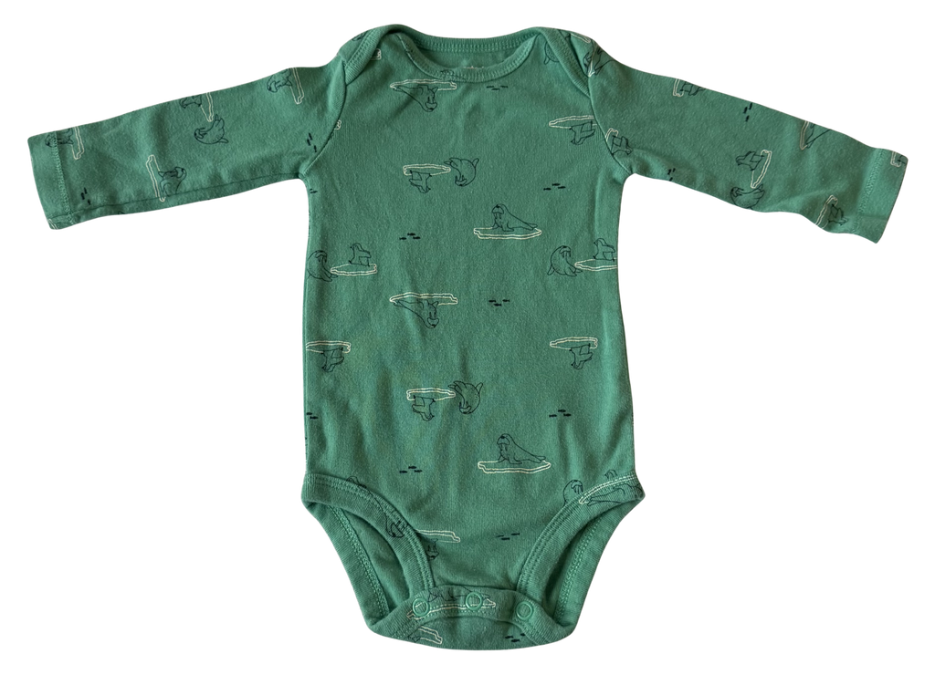 Boys 6 Month Long Sleeve Onesie