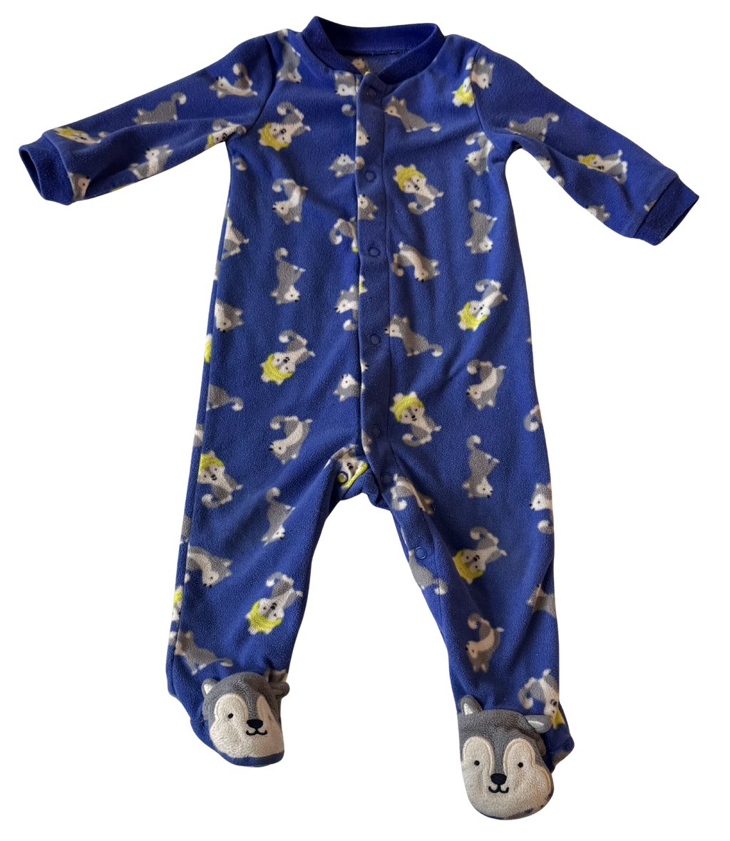 Boys 6 Month Footed Pajamas