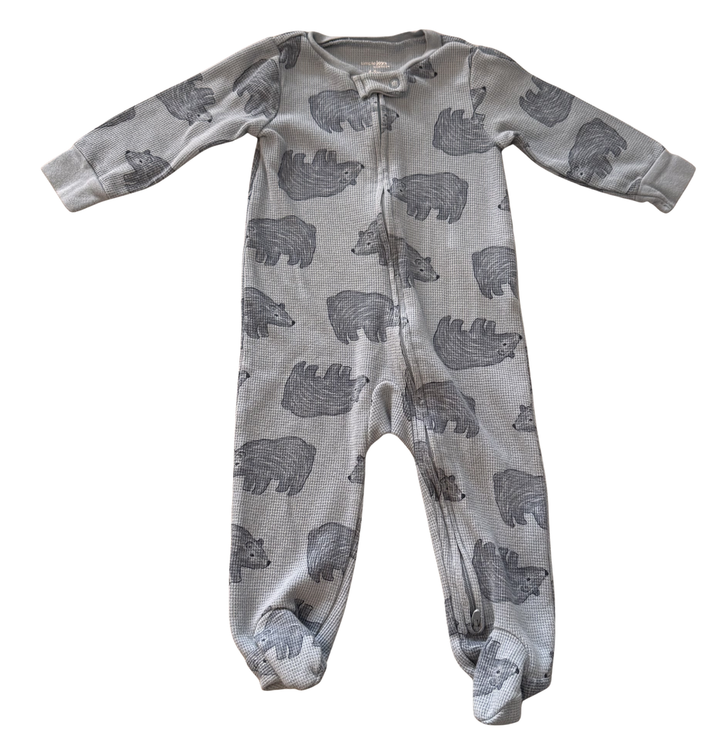 Boys 6-9 Month Footed Pajamas with Zipper