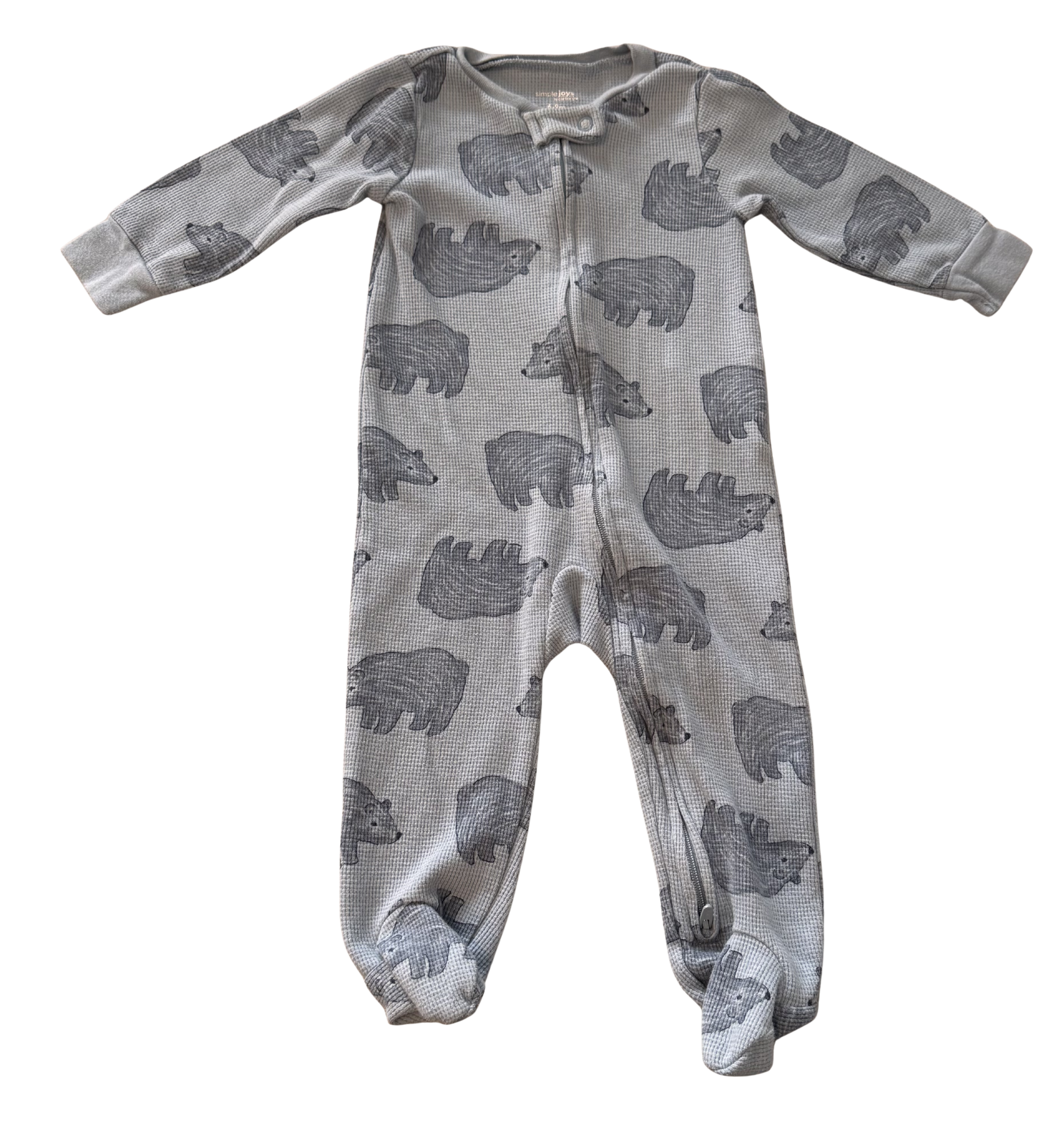 Boys 6-9 Month Footed Pajamas with Zipper