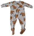 Boys 6-9 Month Footed Pajamas with Zipper