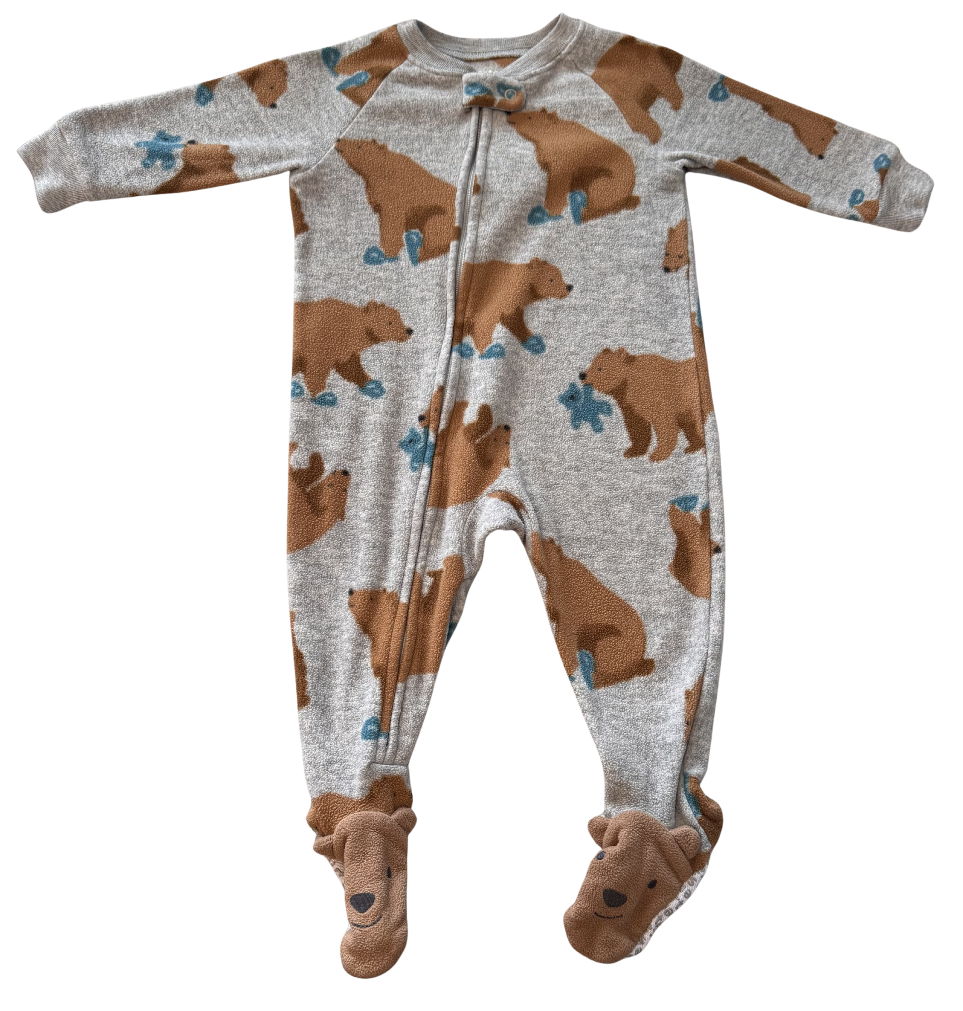 Boys 6-9 Month Footed Pajamas with Zipper