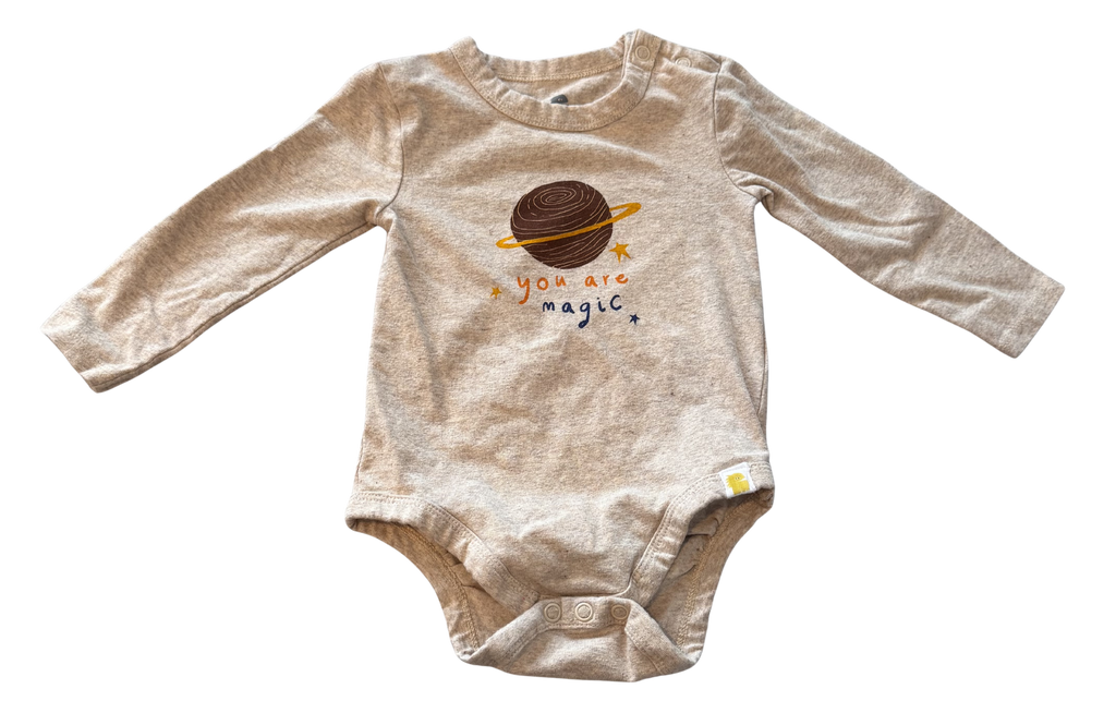 Boys 6-9 Month Long Sleeve Onesie