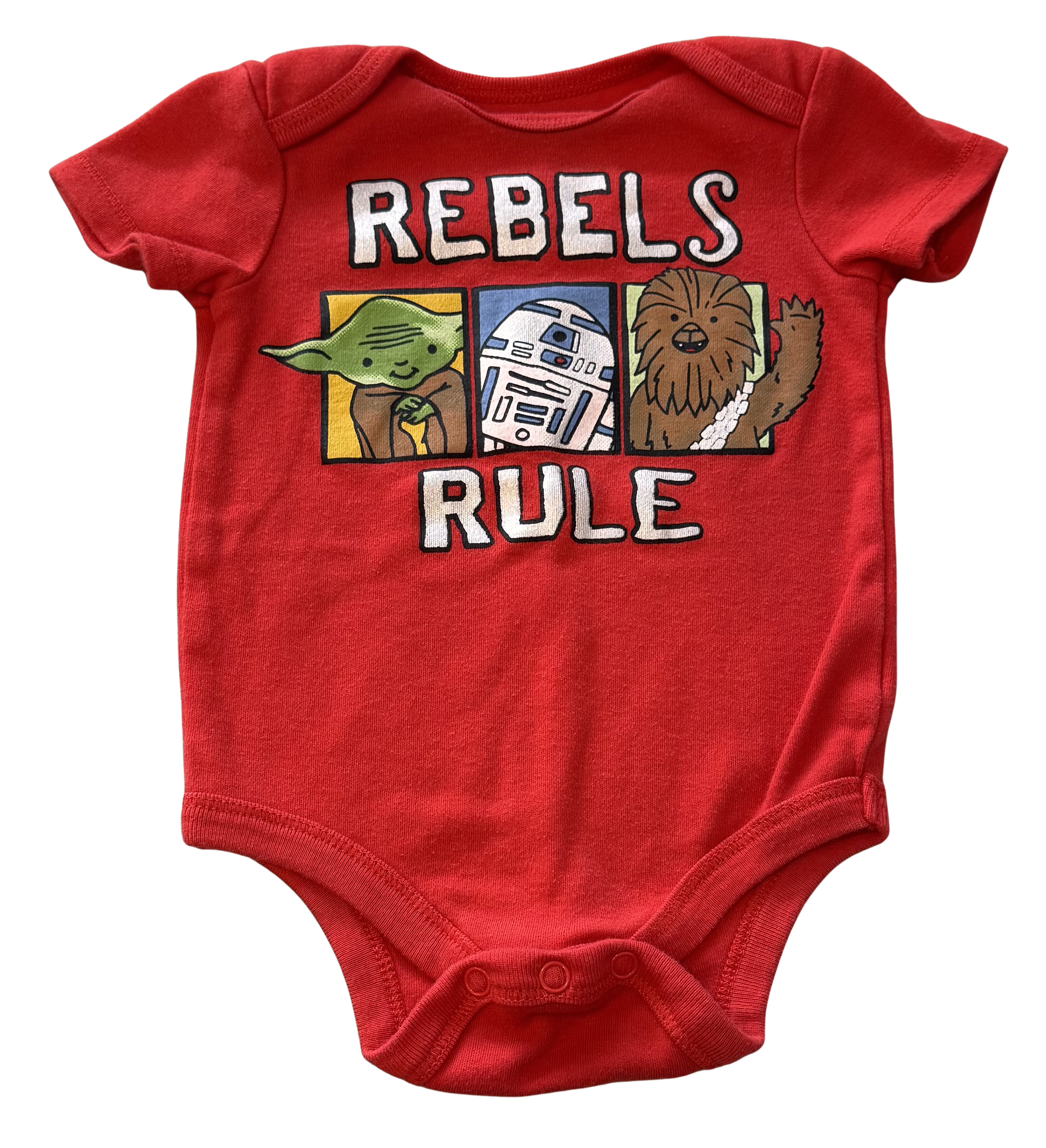 Boys 6-9 Month Star Wars Short Sleeve Onesie