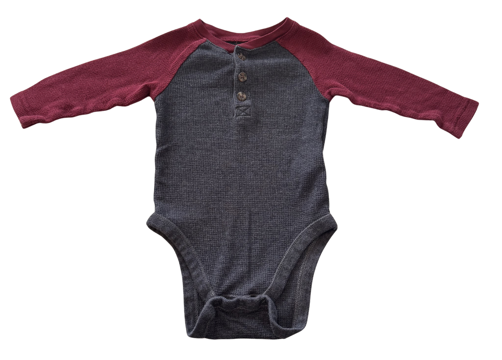 Boys 6-12 Month Long Sleeve Onesie