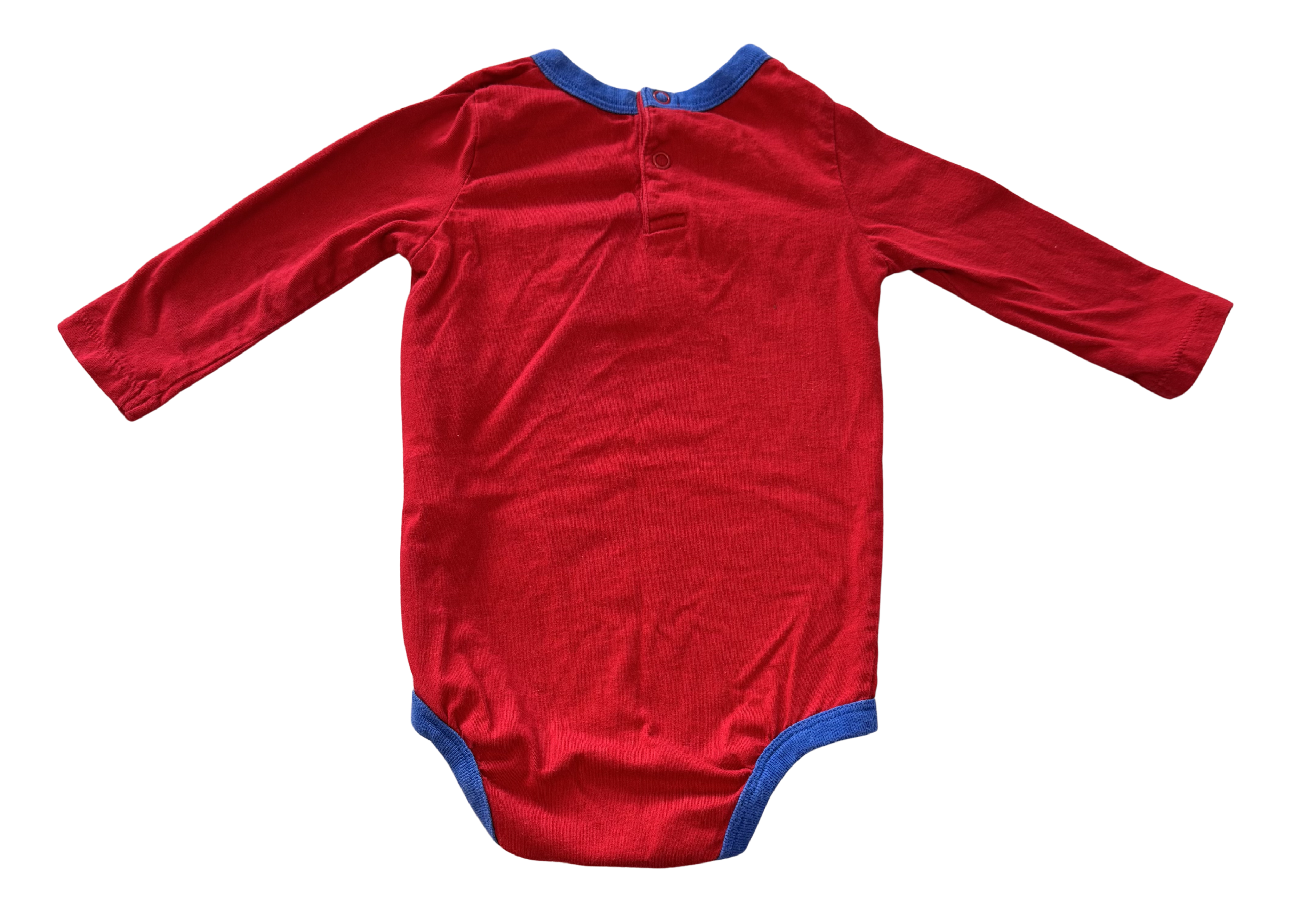 Boys 6-12 Month Long Sleeve Spiderman Onesie