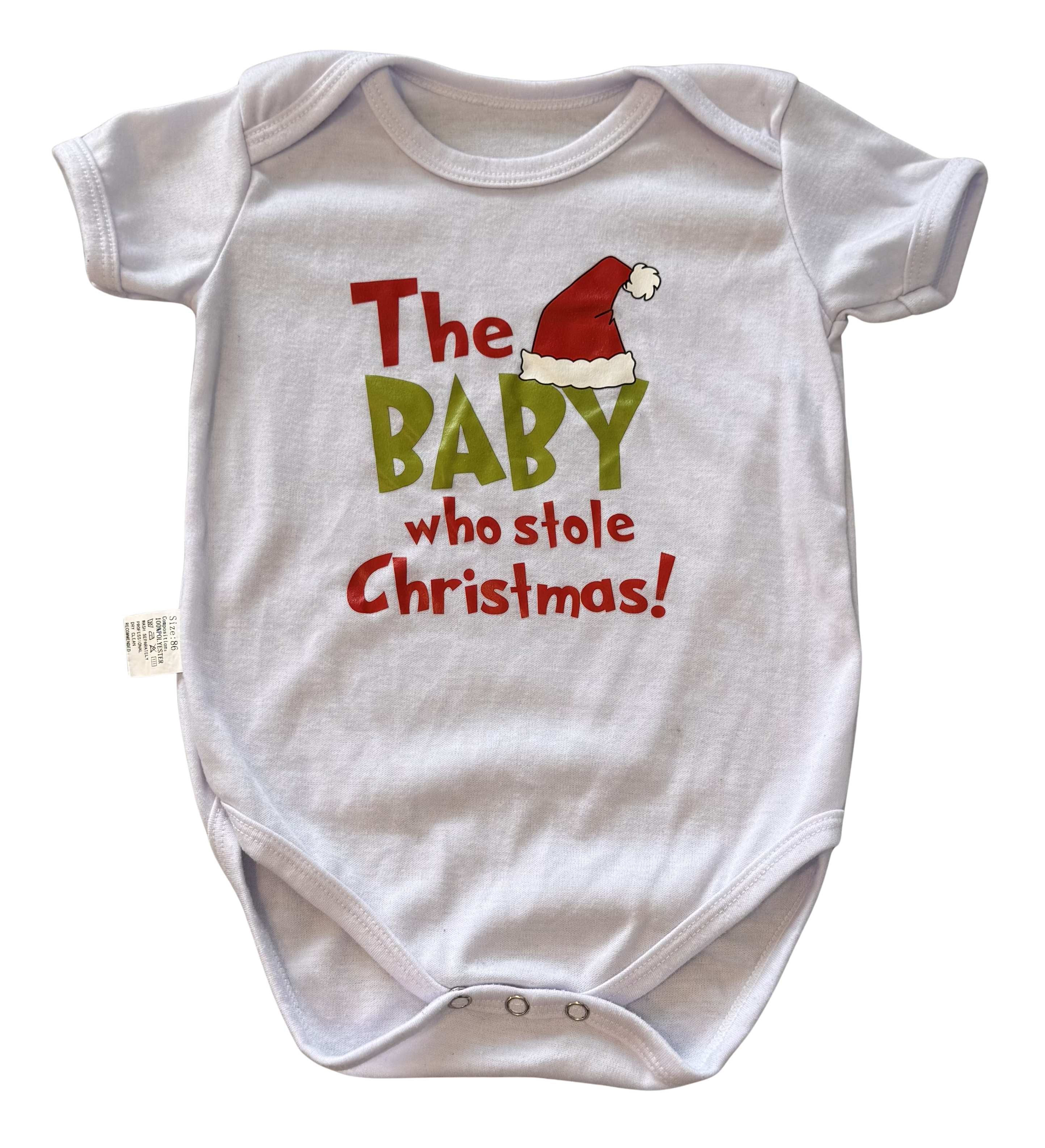 Boys 6-12 Month Short Sleeve Grinch Onesie