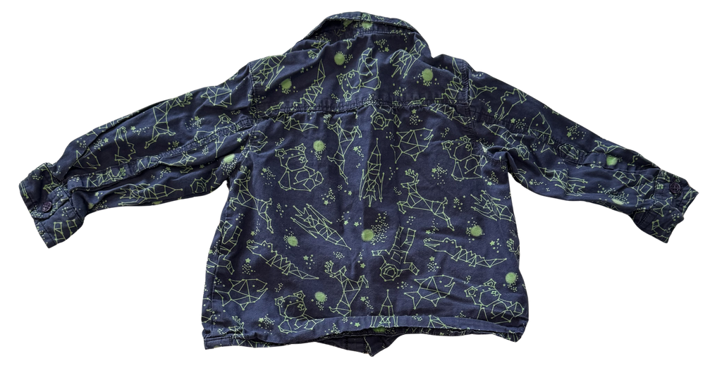 Boys 6-12 Month Button Up Long Sleeve Shirt