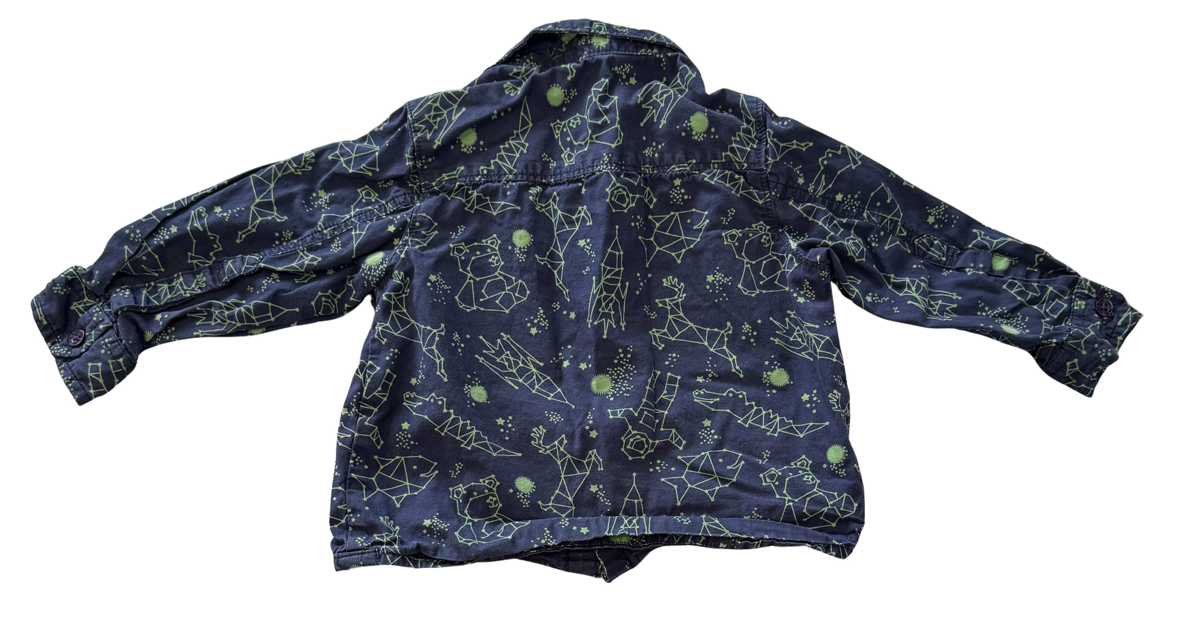 Boys 6-12 Month Button Up Long Sleeve Shirt
