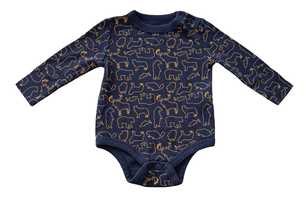 Boys 6-12 Month Long Sleeve Onesie