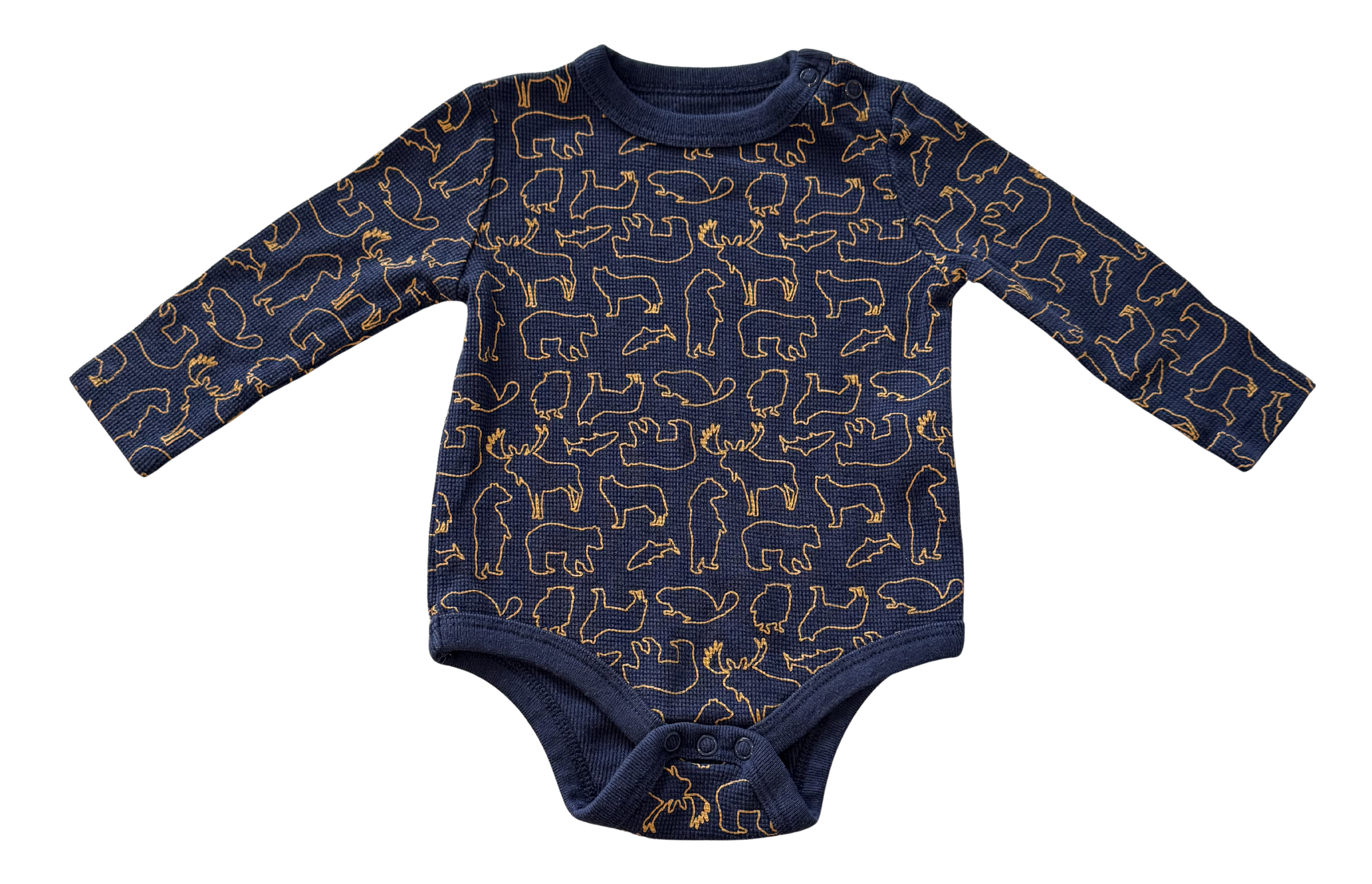 Boys 6-12 Month Long Sleeve Onesie
