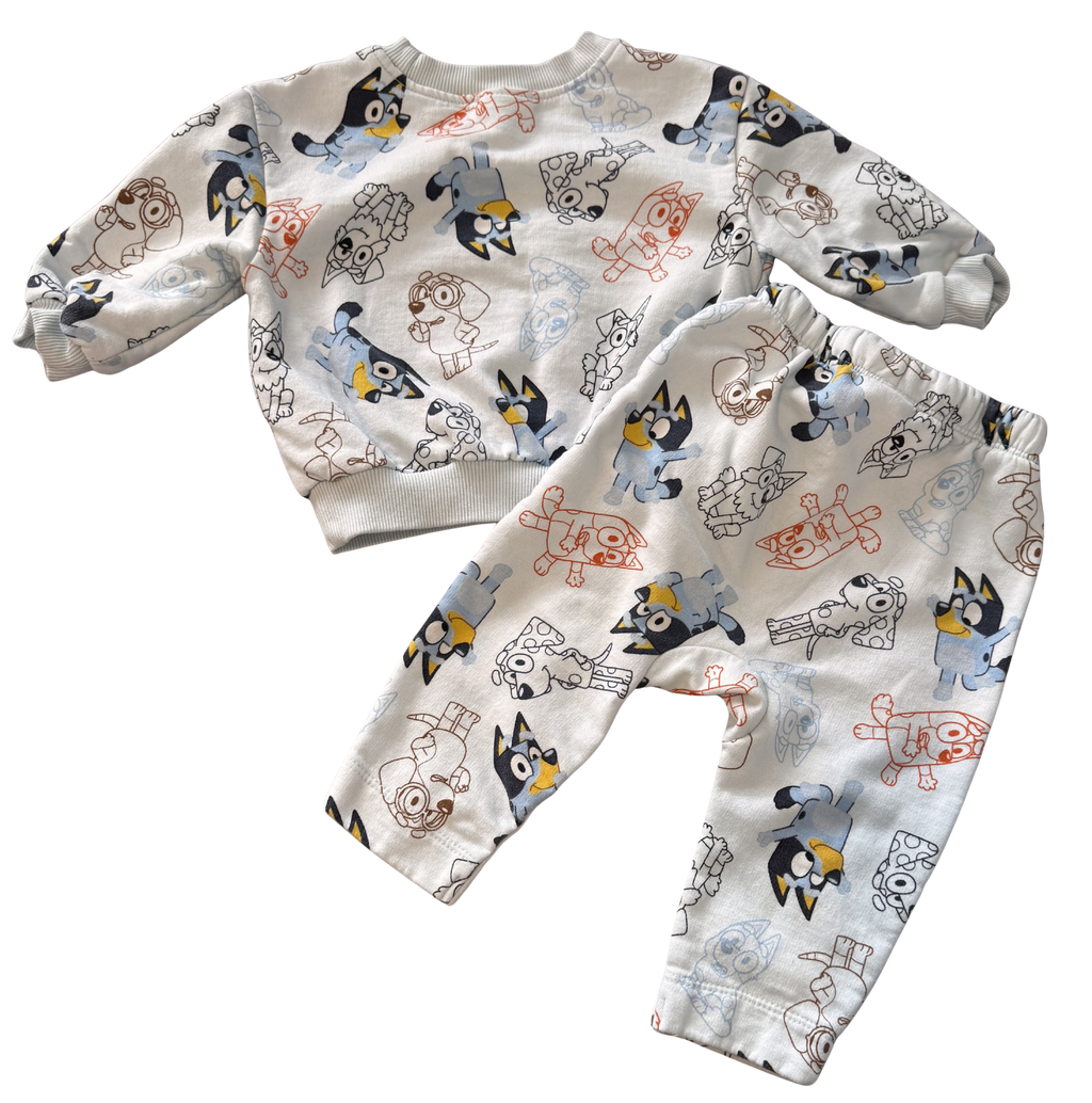 Boys 6-12 Month Bluey 2-Piece Sweat Suit
