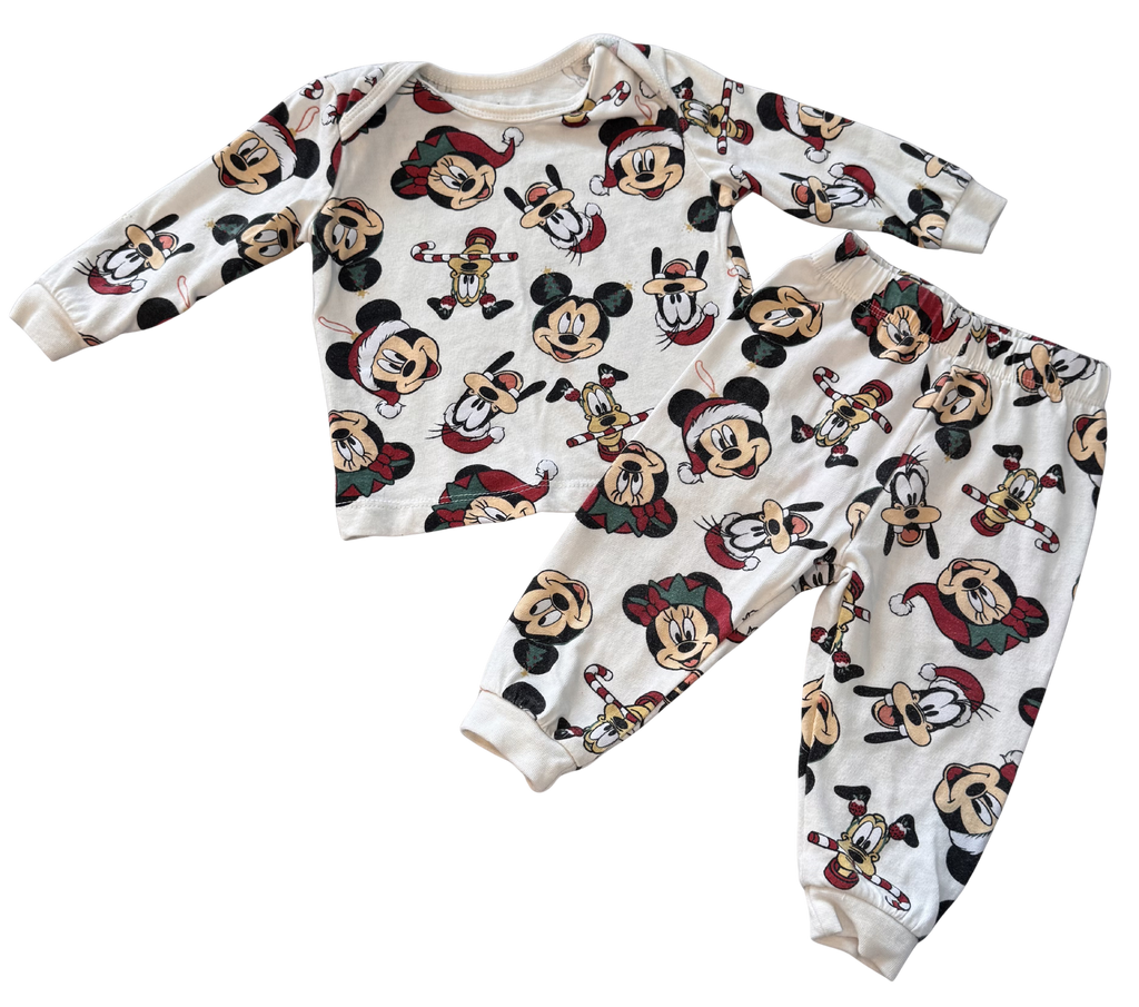 Boys 6-12 Month Mickey and Friends Christmas Pajamas